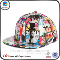 New Design Custom Acrylic Flat Brim Snapback Cap